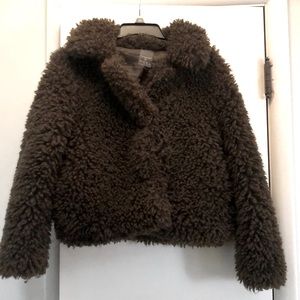 Fully lined shaggy jacket